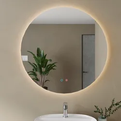 Specchio da bagno led  Ø90 cm con antiappannate e retroilluminato - Clost