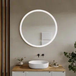 Specchio da bagno led Ø100 cm con luce frontale retroilluminato e antiappannante - Bound