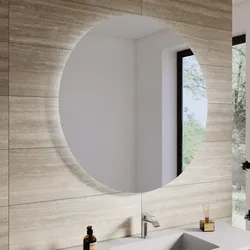 Specchio da bagno led Ø 100 cm luce fredda retroilluminato - Rebelt