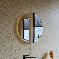 Specchio da bagno led Ø 60 cm luce calda retroilluminato - Rebelt