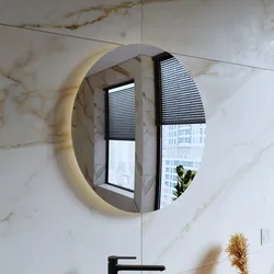 Specchio da bagno led Ø 70 cm luce calda retroilluminato - Rebelt