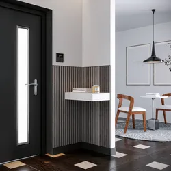 Set 2 pannelli fonoassorbenti boiserie 60x120h cm nero con listelli nero effetto legno - Bjorn