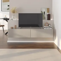 Mobile porta tv sospeso 135 cm in legno cashmere con 2 ante soft close - Betka