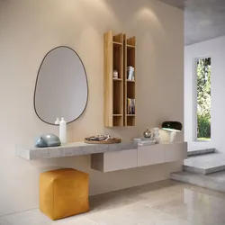 Mobile ingresso sospeso reversibile 285 cm cadiz grigio pietra e cashmere opaco - Judith