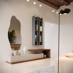 Mobile ingresso reversibile 200x200h cm piombo cashmere opaco e rovere deciso - Judith
