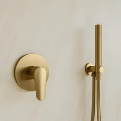 Set incasso doccia e doccino oro spazzolato – Lir