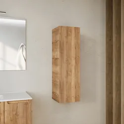 Colonna bagno sospesa 100h cm cannettata rovere acero - Konai