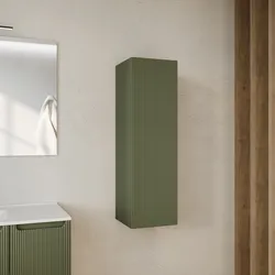Colonna bagno sospesa 100h cm cannettata verde nordico - Konai