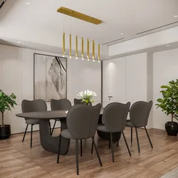 Lampada sospesa 108x200h cm multipla in metallo oro spazzolato - Aretha