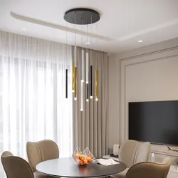 Lampada sospesa rotonda 50x200h cm multipla in metallo multicolore - Aretha