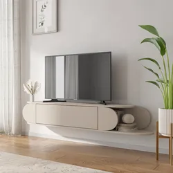 Mobile porta tv sospeso 180x30 cm cashmere - Lorna