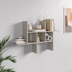 Mensola decorativa 100x18 cm in legno cashmere - Tetris