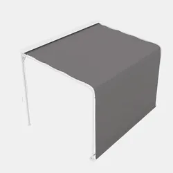 Tetto Di Ricambio Per Pergola 3x3m, Telo Di Ricambio, Con 10 Fori Di Drenaggio Pioggia Poliestere 180 G M2 Grigio