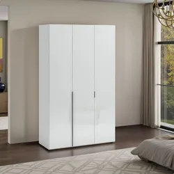 Armadio battente 152x223h cm 3 ante con soft close bianco laccato lucido - Arsita