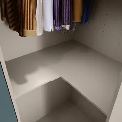 Ripiano angolare cashmere per armadio - Ventur