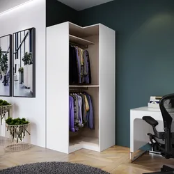 Cabina armadio angolare 100x98x236h cm bianco - Ventur