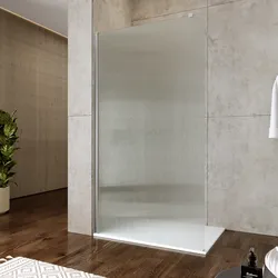 Box doccia Walk in 120 cm vetro 8 mm anticalcare cannettato e profilo cromo 200h - Keep