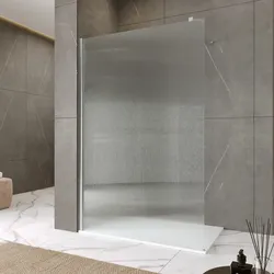 Box doccia Walk in 140 cm vetro 8 mm anticalcare cannettato e profilo cromo 200h - Keep