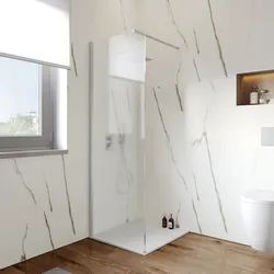 Box doccia Walk in 80 cm vetro 8 mm anticalcare opaco e profilo cromo 200h - Keep