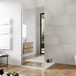 Box doccia Walk in 90 cm vetro 8 mm anticalcare specchiato e profilo cromo 200h - Keep