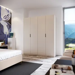 Armadio battente 200x236h cm cashmere con 4 ante reversibili cashmere - Ventur