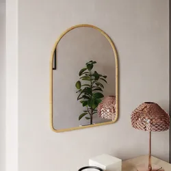 Specchio da parete 46x60h cm rovere con cornice - Mordecai