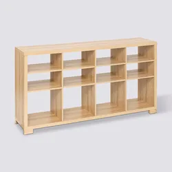 Credenza 138x75h cm in legno effetto rovere con ripiani regolabili - Magneth