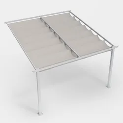 Telo di ricambio tortora per pergola 3x3 m - Norris