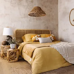 Testata per letto matrimoniale 160x100h cm in rattan naturale