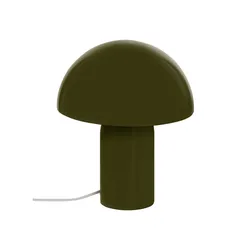 Lampada da tavolo 25h cm a fungo in acciaio verde scuro lucido - Howen
