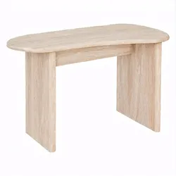 Scrivania 120x60 cm in legno effetto travertino beige - Thayla