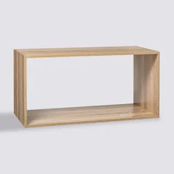 Elemento modulare 69x35h cm impilabile o sospeso in legno effetto rovere naturale - Unify