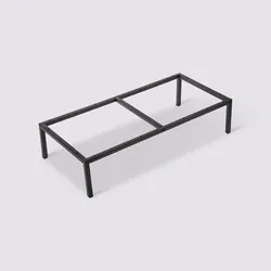 Base 67x15h cm in metallo nero per elementi modulari Unify