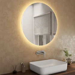 TETOTE Specchio Da Bagno A LED 100x32 Cm – Luce Bianca Calda E Naturale Dimmerabile, CRI>90, IP54 Antiappannamento – Installazione Orizzontale O Verticale
