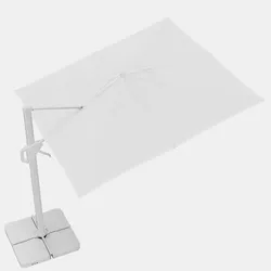 Telo di ricambio per ombrellone 3x3 m in poliestere bianco - Porto Cervo