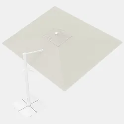 Telo di ricambio per ombrellone 3x4 m in poliestere ecrù - Porto Cervo