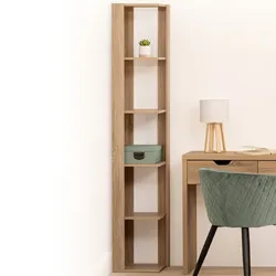 Libreria angolare 33x179 cm effetto rovere - Arcadya