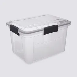 Contenitore 38x25h cm in polipropilene con chiusura a clip - Archivia Plus