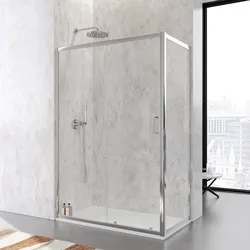 Box doccia 65x130 cm scorrevole vetro temperato 6mm trasparente 185h - Young