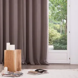 Set di 2 tende color tortora per pergola 3 e 4 M con chiusura a zip