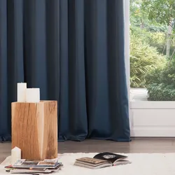 Set 2 tende oscuranti 135x240h cm in tessuto verde ottanio - Kaindy