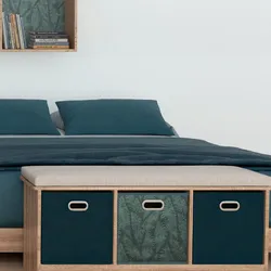 Panca contenitore 105x50h cm effetto rovere naturale - Unify