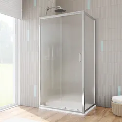 Box doccia 65x100 cm scorrevole vetro temperato 6mm stampato 185h - Young