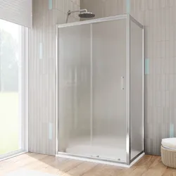 Box doccia 65x110 cm scorrevole vetro temperato 6mm stampato 185h - Young