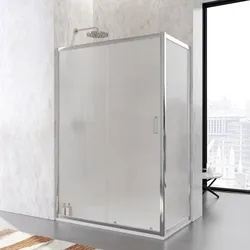 Box doccia 65x130 cm scorrevole vetro temperato 6mm stampato 185h - Young