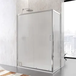 Box doccia 65x140 cm scorrevole vetro temperato 6mm stampato 185h - Young