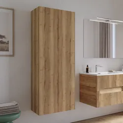 Colonna bagno sospesa 60 x 60 x 150 h cm doppia anta rovere acero - Tayga