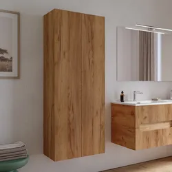 Colonna bagno sospesa 60 x 60 x 150 h cm doppia anta rovere gold - Tayga