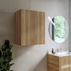 Colonna bagno sospesa 60 x 60 x 75 h cm doppia anta rovere acero - Tayga