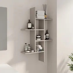 Mensola bagno 100x60 h cm in legno cashmere - Tetris